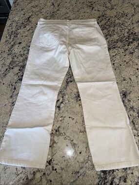 Current/Elliott Women's White Straight Leg Jeans